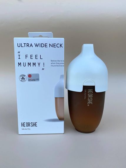 Пляшечка для годування HEORSHE 240 мл Біла | Зображення 3