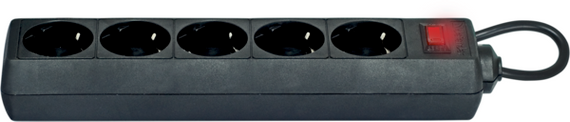 Мережевий фільтр Defender ES 1.8m 5 роз. Black UA (994840) | Зображення 1
