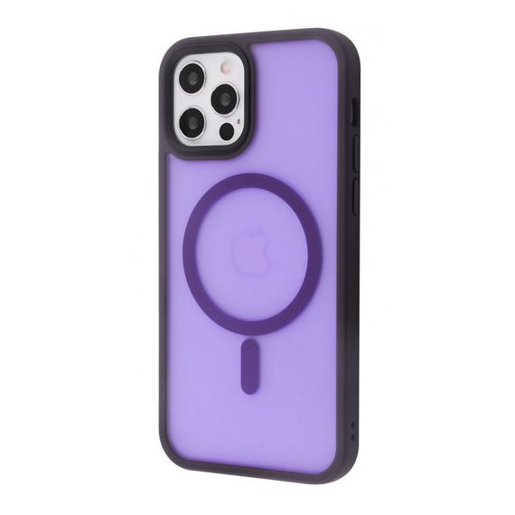 Чохол WAVE Matte Insane Case with Magnetic Ring iPhone 12 deep purple