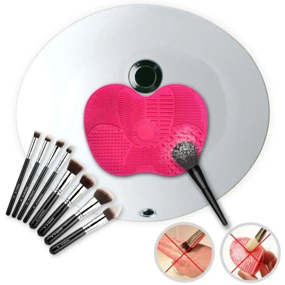 Килимок для миття косметичних пензликів Brush Spa | Силіконовий килимок для очищення пензлів | Зображення 2