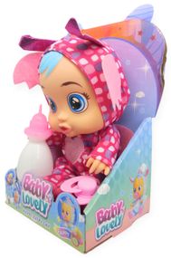Лялька пупс, що плаче, говорить та сміється в костюмі кажана 25,5 см Baby Lovely із соскою та пляшечкою