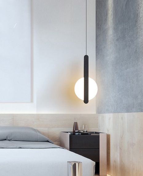 Люстра світлодіодна підвісна LED світильник для квартири на стелю лед 26498 Чорний 65-180х6х20 см. | Зображення 3