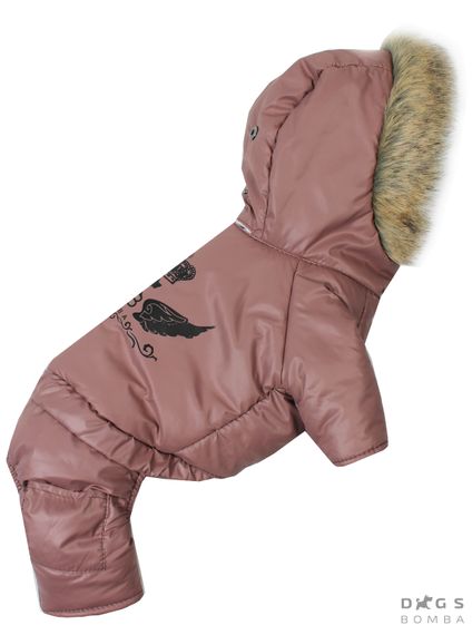 Зимовий комбінезон на хутрі DB мокко AM-19 | Зображення 2