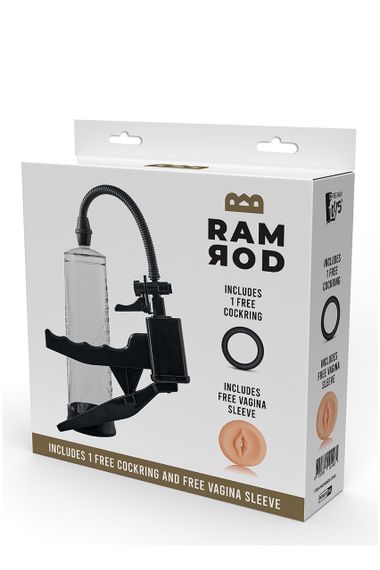 Вакуумна помпа для пеніса, насос, мастурбатор Dream Toys RAMROD PISTOL PENIS PUMP — ручна, з тригером, ABS/TPE | Зображення 2