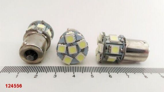 Лампа світлодіод з/ц 24V P21W 1156 13SMD (1 поверх) біла