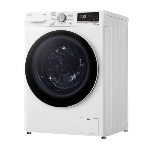 Пральна машина LG фронтальна, 10,5кг, 1400, A+++, 57см, дисплей, пара, інвертор, білий (F4V5RS0WW) | Зображення 4