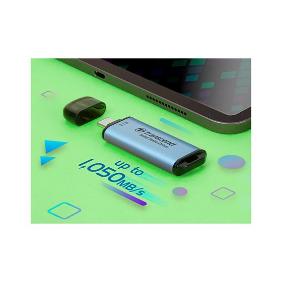 Накопитель SSD USB Type-C 2TB ESD300 Transcend (TS2TESD300C) | Зображення 7