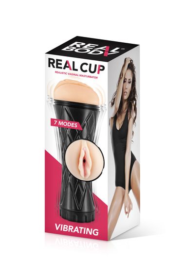Мастурбатор-вагіна Real Body Real Cup Vagina Vibrating | Зображення 2