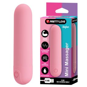 Перезаряджувана вібропуля Pretty Love — Stefan Light pink, BI-300085-3 Sex Aura