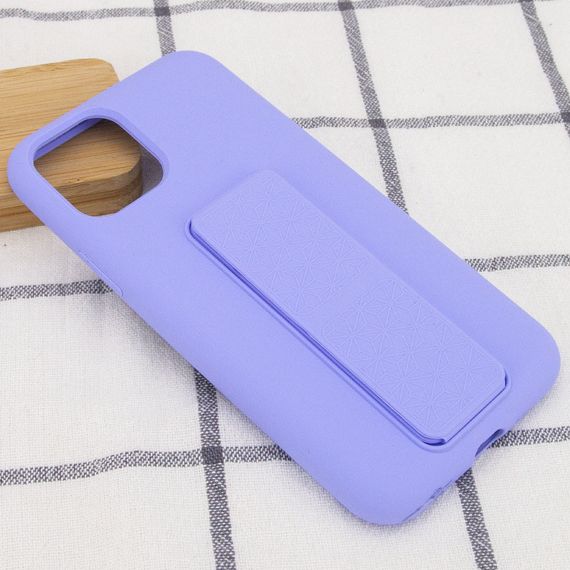 Чохол Silicone Case Hand Holder для Apple iPhone 11 Pro (5.8") Бузковий/Dasheen | Зображення 4