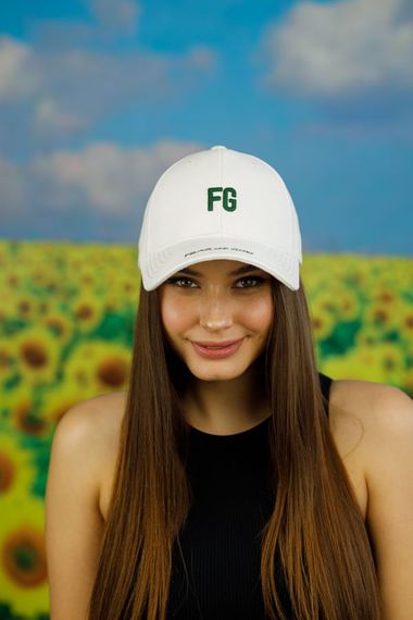 Бейсболка "FG" (1637) Braxton білий 56-58 | Зображення 1