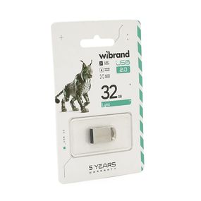 Флеш-накопичувач Mibrand Lynx, USB 2.0, 32GB, Metal Design, Blister