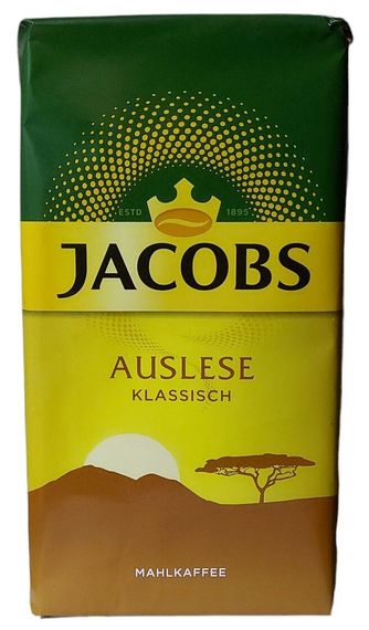 Кофе молотый темно-средней обжарки Jacobs Export Traditional Filter в пачке 500г Германия