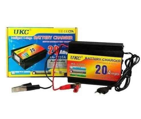 Зарядний пристрій акумулятора UKC Battery Charger 20A MA 1220A black | Зображення 4