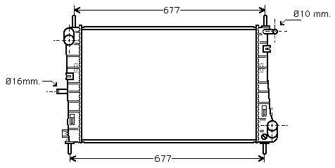 Радіатор охолодження 3M5H8005TE 1426142