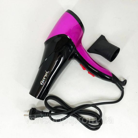 Фен для укладання середнього волосся GM-1766 2600 Вт, Потужний електричний фен для сушіння волосся ZG-50 | Зображення 6