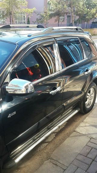 Накладки на стойки (нерж) для Hyundai Tucson JM 2004-2024 гг | Зображення 3