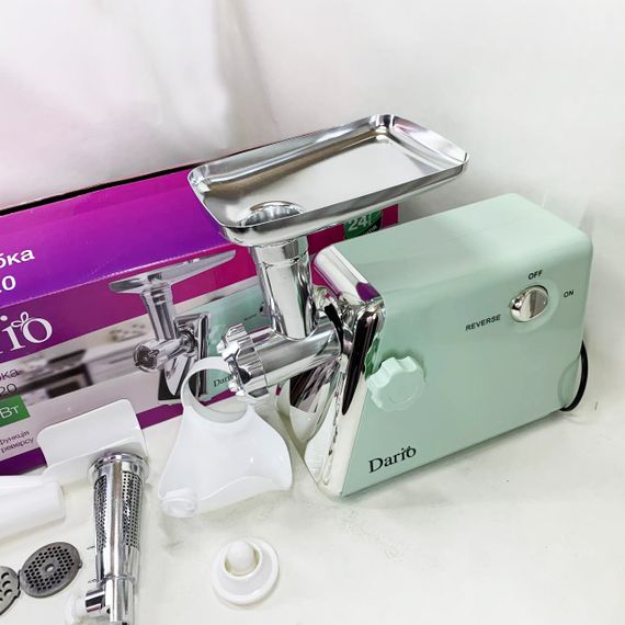 М`ясорубка електрична 2000 Вт Dario DMG0320. Колір: зелений | Зображення 7