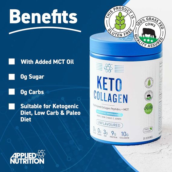 Коллаген Applied Nutrition Keto Protein Powder Hydrolysed Collagen Peptides 325 g | Зображення 2