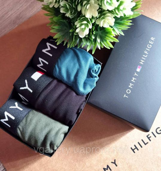 Подарунковий набір чоловічих трусів Tommy Hilfiger в коробці - ціна поштучно | Зображення 6