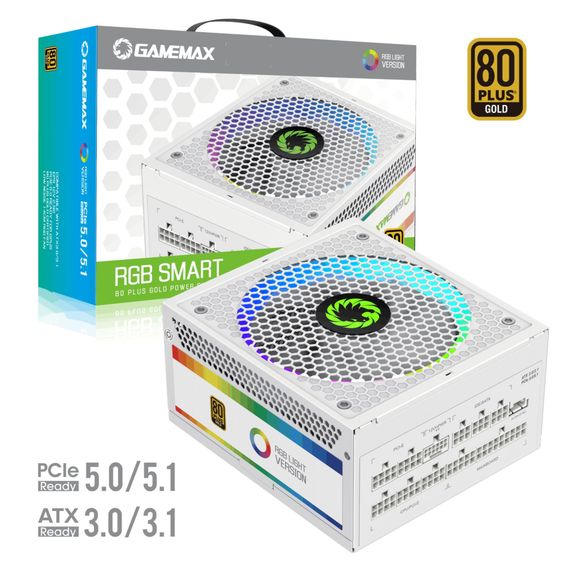 Блок живлення Gamemax 1050W (RGB1050 PRO WH (ATX3.0/3.1 PCI) | Зображення 5
