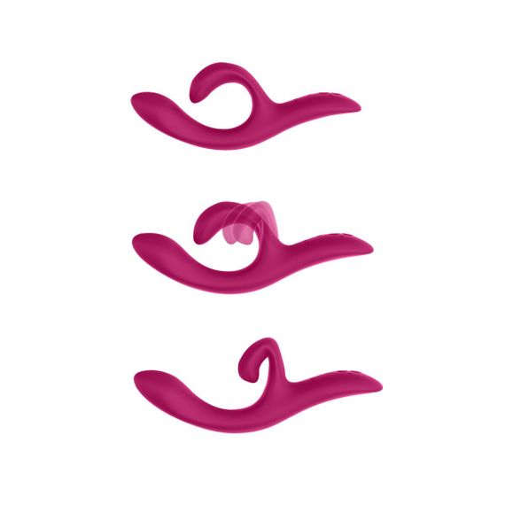 Смарт вібратор-кролик We-Vibe Nova Fuchsia, ергономічний, регульований кут нахилу стовбура | Зображення 2