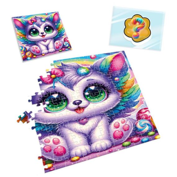 Детские пазлы с сюрпризом "Котенок с крыльями" VT8030-11, 180 деталей | Зображення 2