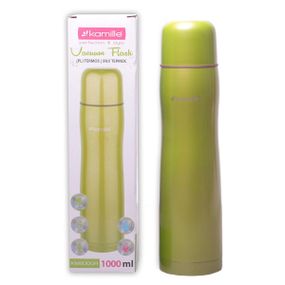 Термос зеленый 1000ml из нержавеющей стали