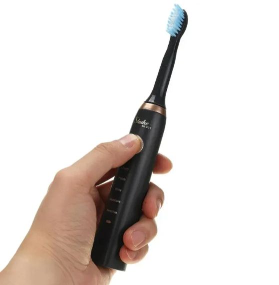 Електрична зубна щітка Shuke SK-601 акумуляторна ультразвукова щітка для зубів 3 насадки | Зображення 5