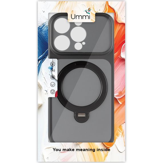 Чохол Ummi Full Camera with Magnetic Fit HQ Ring для Apple iPhone 15 Pro (6.1") Black | Зображення 1