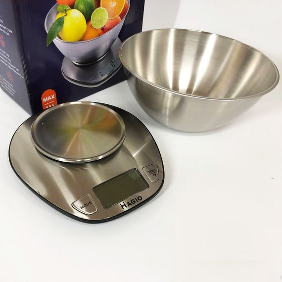 Кухонные весы для взвешивания продуктов MAGIO MG-691 до 5кг | Весы кухонные со съемной чашей | Весы для AW-329 взвешивания продуктов | Зображення 8