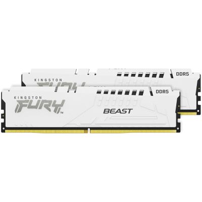 Модуль памяти для компьютера DDR5 32GB (2x16GB) 5200 MHz Beast EXPO White Kingston Fury (ex.HyperX) (KF552C36BWEK2-32) | Зображення 1