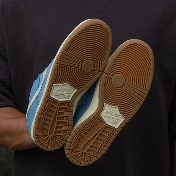 Кросівки демісезонні шкіряні  Nike колір блакитний/білий | Зображення 4