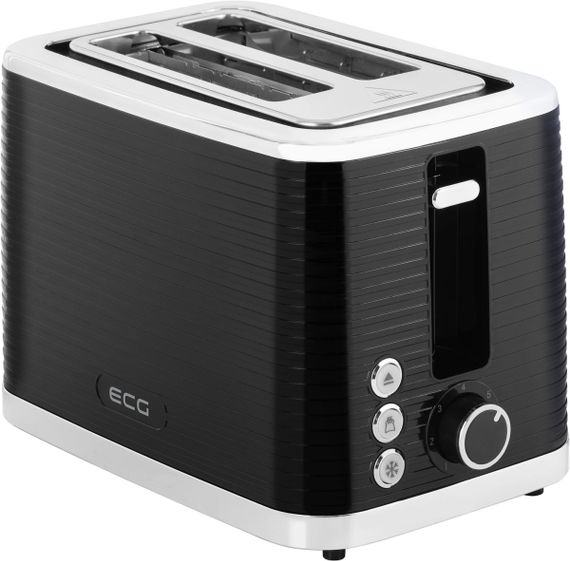 Тостер ECG ST 2750 Stripe 930 Вт чорний | Зображення 1
