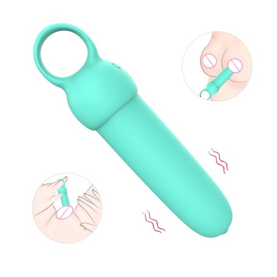 Міні-вібратор Every Night Toys Elliot світло-бірюзовий, 10 режимів вібрації Sex Aura