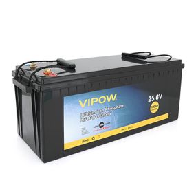Аккумуляторная батарея Vipow LiFePO4 25.6V 100A h встроенной ВМS платой 80A