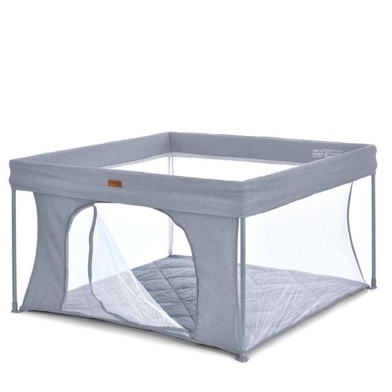 Детский манеж SWIFT 4 ME 1196 Gray 127х127х74,5 см | Зображення 1