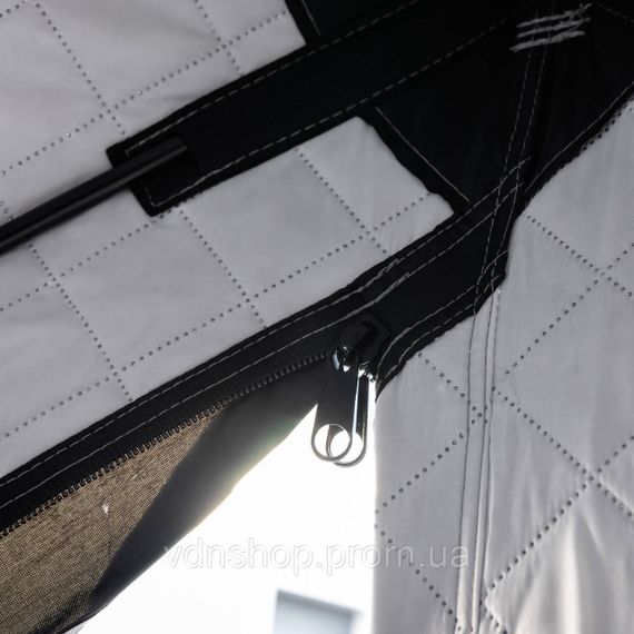 Намет зимовий утеплений "куб" 210х210х210 для рибалки туризму кемпінгу та подорожей Чорний LU-BD18B | Зображення 7