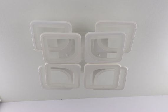 Люстра світлодіодна стельова LED світильник для квартири на стелю лед з пультом 25595 Білий 11х43х43 см. | Зображення 7