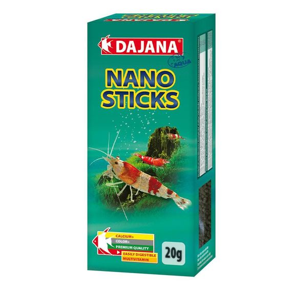 Корм для декоративних креветок та акваріумних крабів Dajana Nano Sticks 35 мл/20 г
