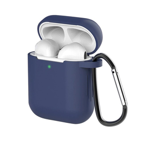 Захисний силіконовий чохол для Apple AirPods Skatolly, Темно-синій