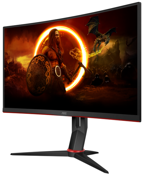 Монiтор 27" AOC C27G2Z3/BK Black/Red | Зображення 2