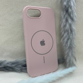 Чохол Iphone 16e MagSafe SoftTouch м'який Протиударний Пудровий