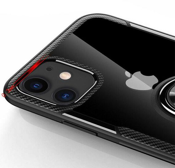 Чехол Primolux Ring Magnetic Stand для Apple iPhone 11 - Black | Зображення 3