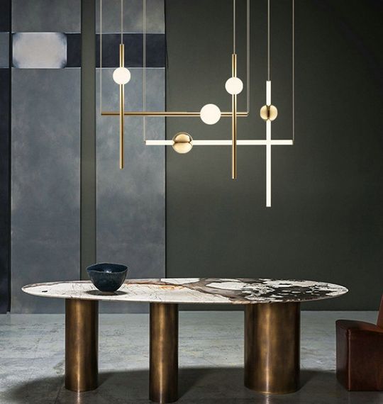 Люстра лофт молекула подвесная LED 15W NW WH/G (BL-903S/1) | Зображення 6