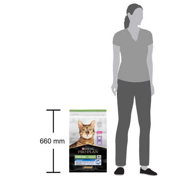 Сухий корм Purina Pro Plan Sterilised Senior 7+ для дорослих стерилізованих котів, з індичкою 10 кг | Зображення 4