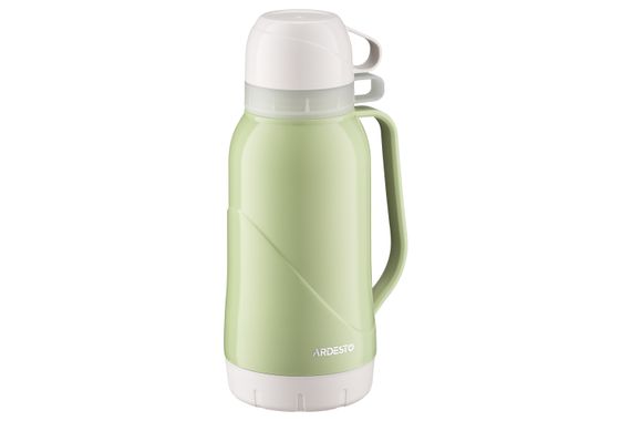 Термос ARDESTO  Gemini Gourmet 1800 мл, пластик, скляна колба, зелений (AR2618GRG)