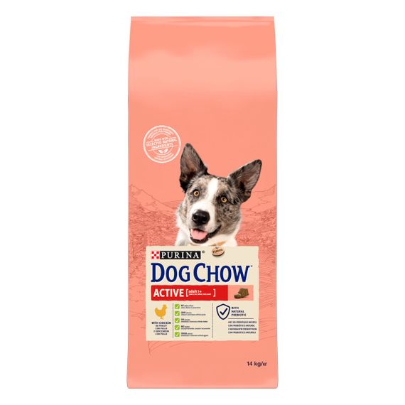 Сухий корм для активних собак з куркою Dog Chow Active Chicken 14 кг