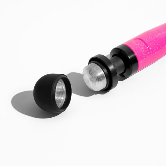 Вібромасажер DOXY Die Cast 3 Hot Pink, дуже потужний, живлення 220В, металевий корпус | Зображення 3