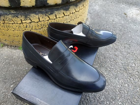 Темно сині чоловічі лофери 44 розмір | Зображення 4